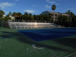 Tennis court bleacher rentals