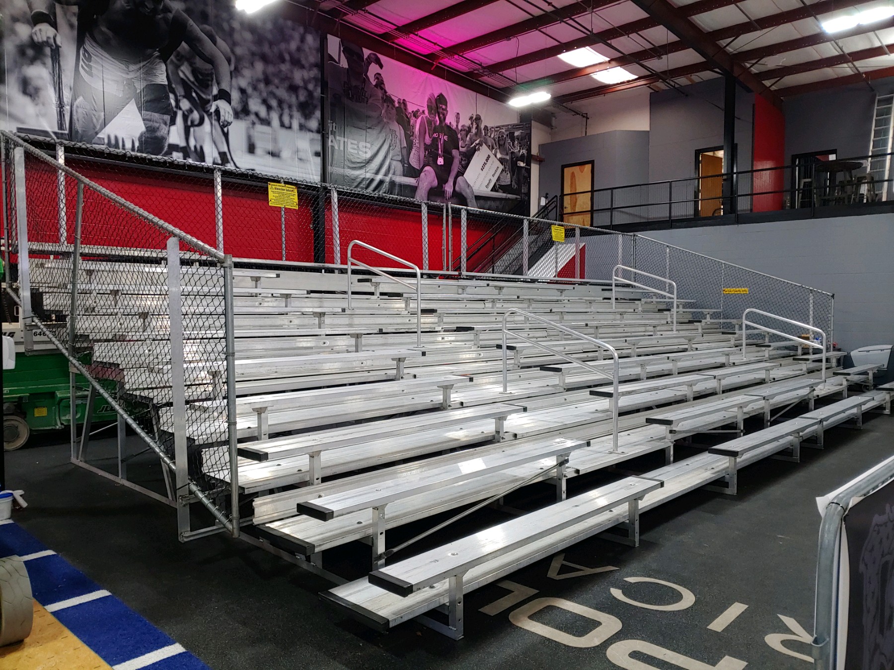 Rent 4-Row Low Rise Bleachers in Iowa, Seats 24