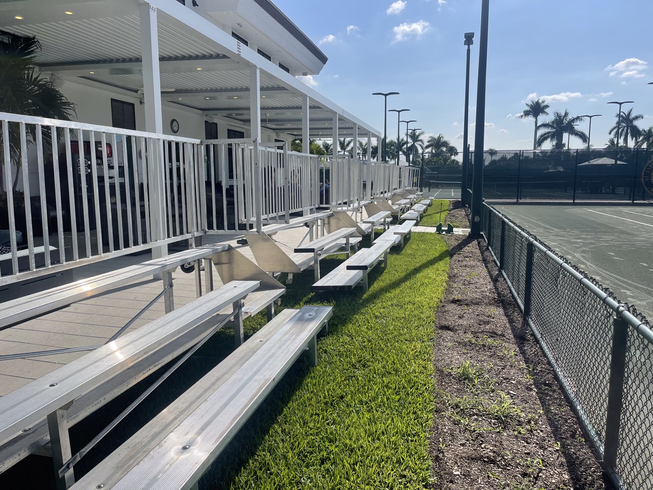3row bleachers